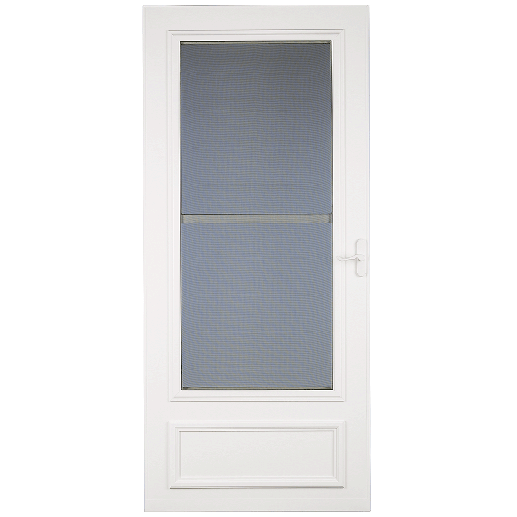Larson Life-Core Mid-View Wood Core Storm Door - White