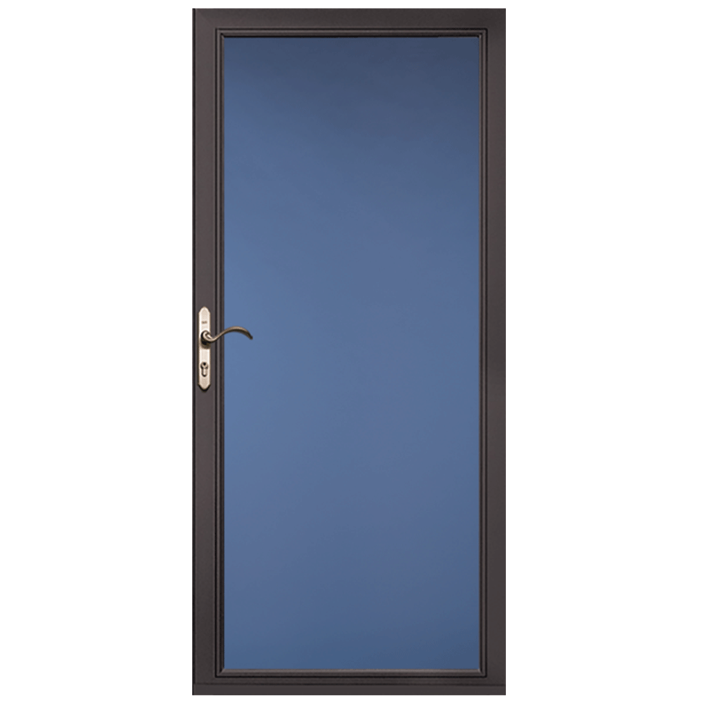 Pella Select® Clear Full-View Storm Door - Brown