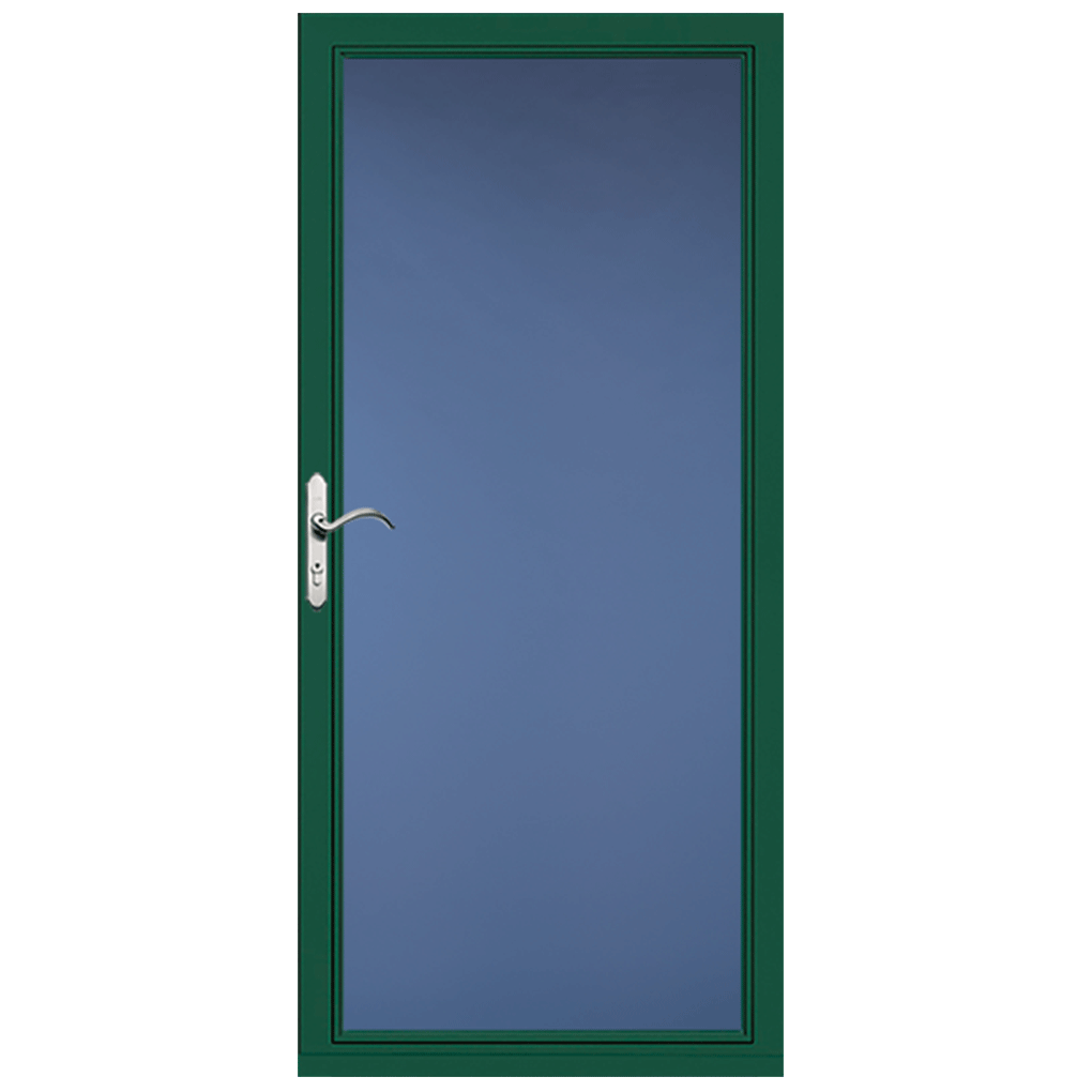 Pella Select® Clear Full-View Storm Door - Green