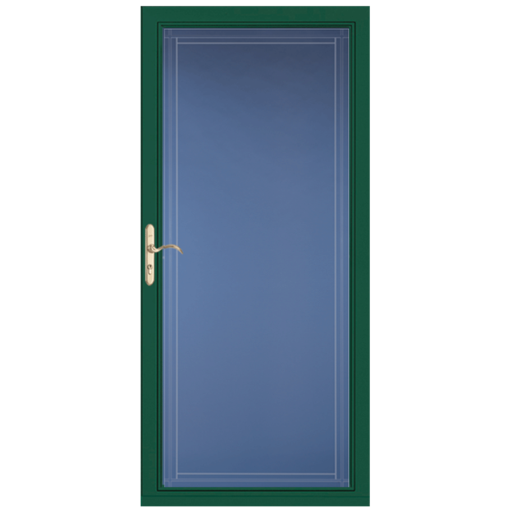Pella Select® Double Bevel Storm Door - Green