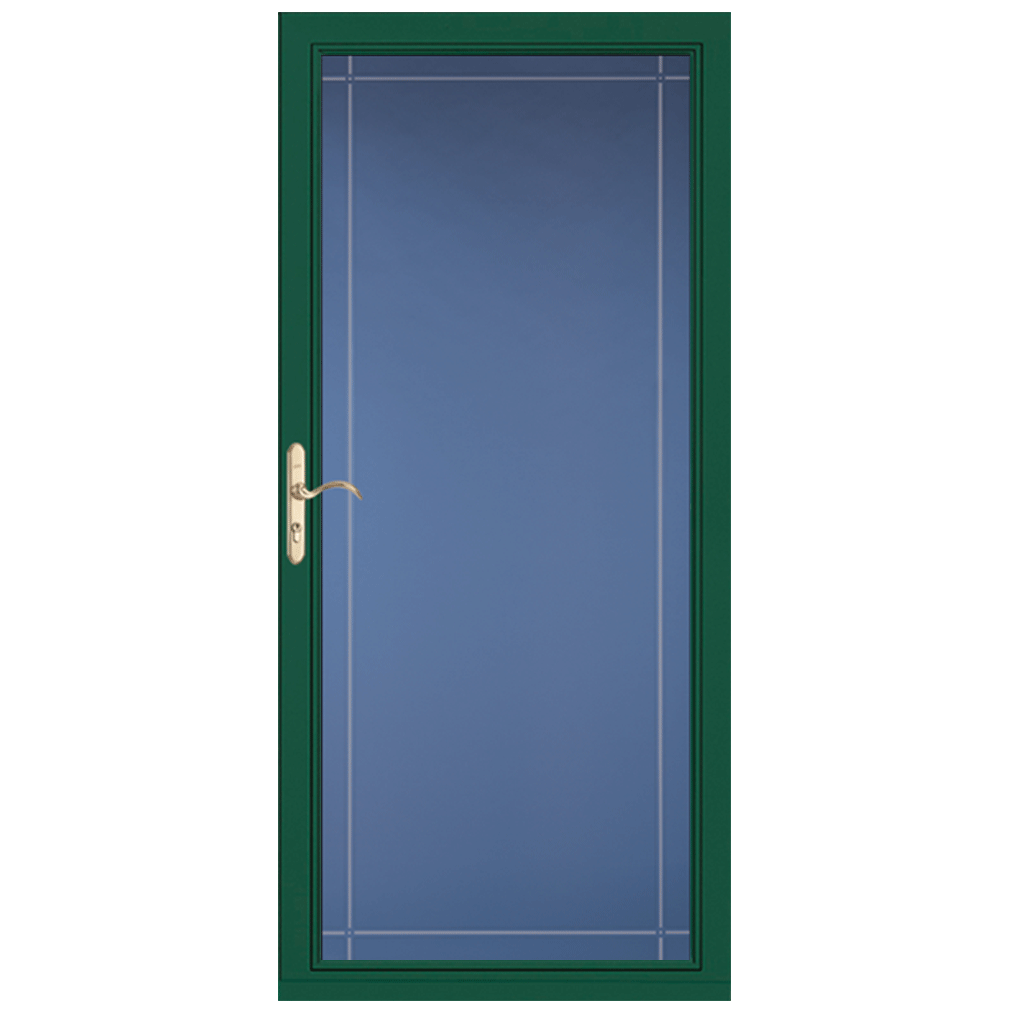 Pella Select® Single Bevel Storm Door - Green