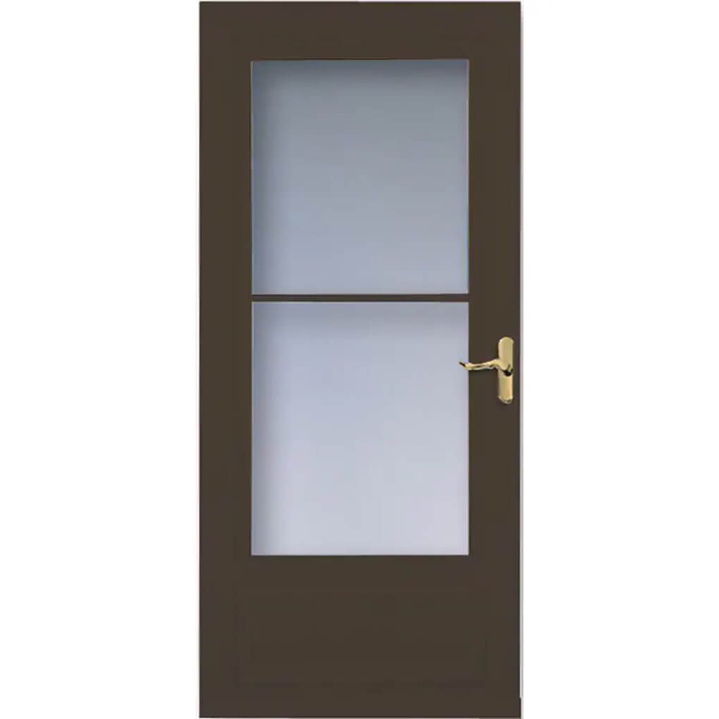 Larson Mid-View Wood Core Storm Door Magnetic Seal Series - Brown