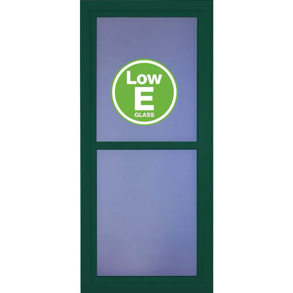 Larson Premier Full-View Low-E Glass Aluminum Storm Door - Green