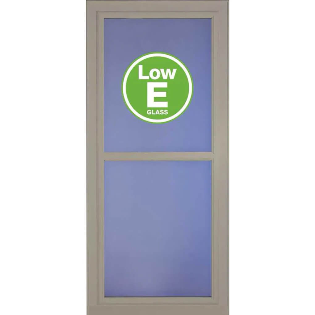 Larson Premier Full-View Low-E Glass Aluminum Storm Door - Sandstone