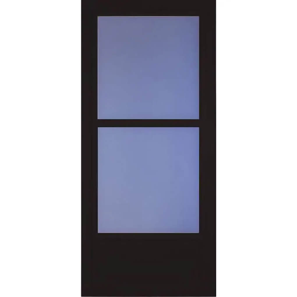 Larson Premier Classic Elegance Mid-View Aluminum Storm Door - Black