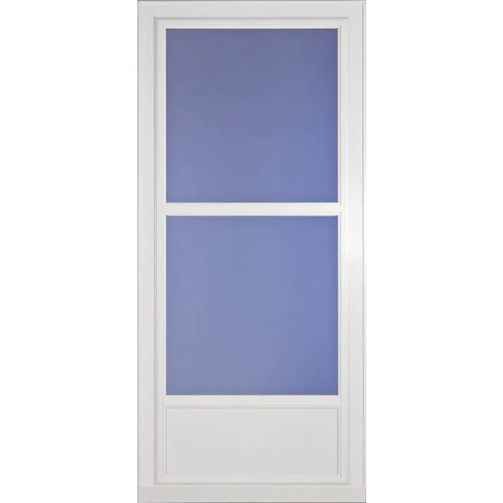 Larson Premier Classic Elegance Mid-View Aluminum Storm Door - White