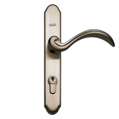 Pella Select® Double Bevel Storm Door - Curved Handle