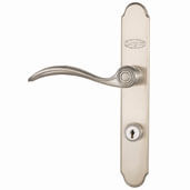 Larson Premier Full-View Aluminum Storm Door with Pet Door - Curved Handle